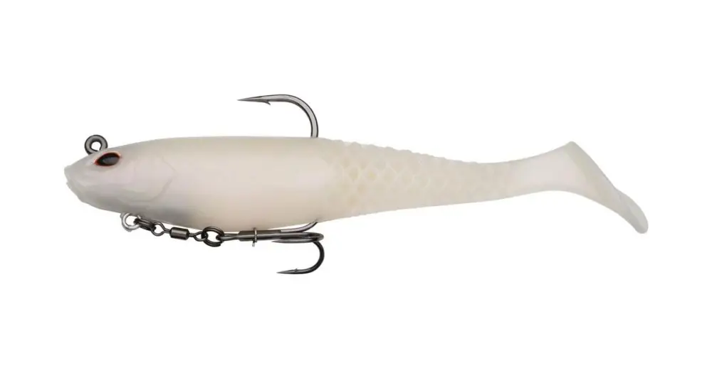 Finální Výprodej Berkley Gumová Nástraha PowerBait Cullshad Deep Sinking Albino - 15 cm 50 g