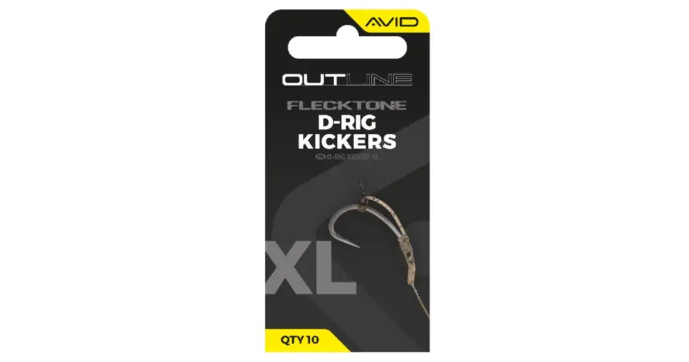 Akční Nabídka Avid Carp Rovnátka Outline FleckTone D-Rig Kicker - XL