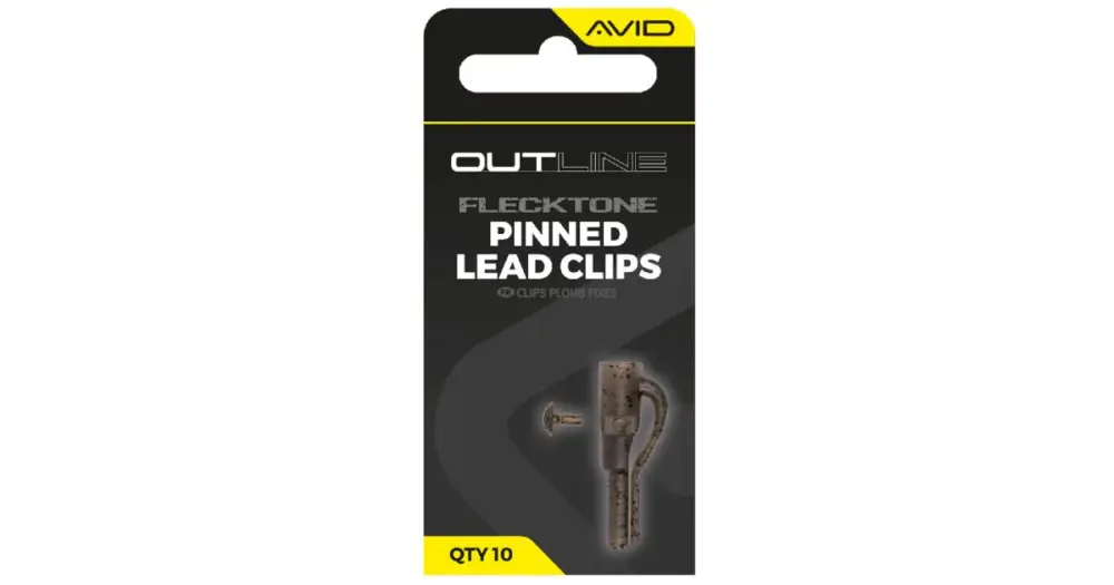 Cenový Hit Avid Carp Závěsky Outline FleckTone Pinned Lead Clips