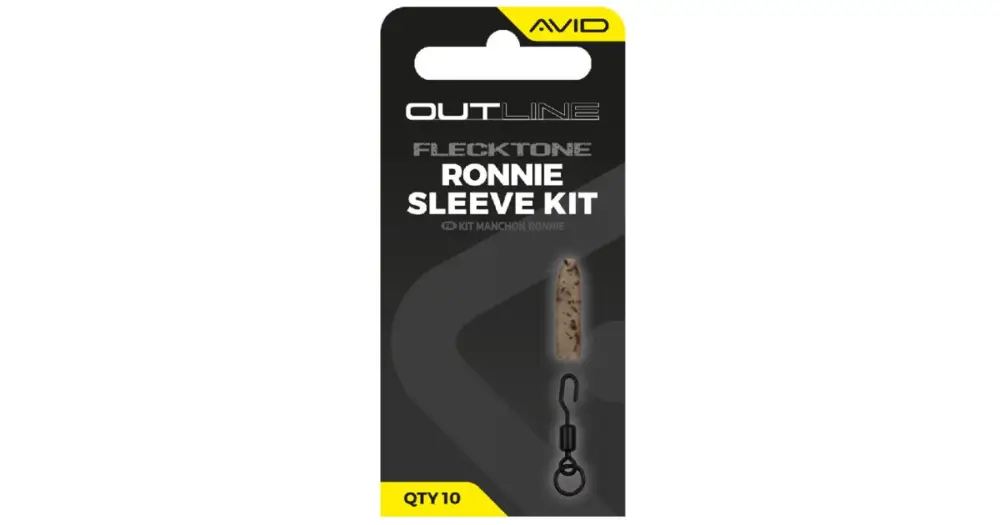 Avid Carp Obratlík s Kroužkem a Převlek Outline FleckTone Ronnie Sleeve Kit Nejlepší Volba
