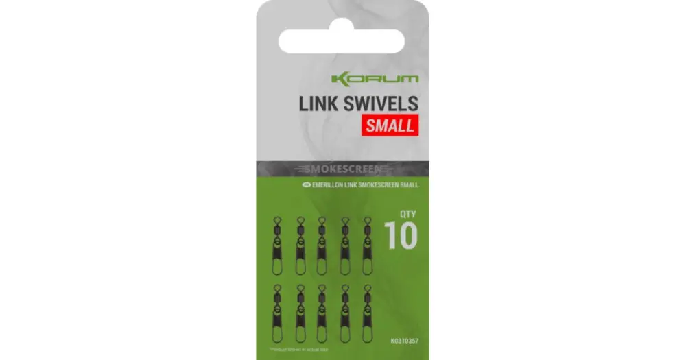 Korum Karabinka Smokescreen Link Swivels 10 ks - Large Aktuální