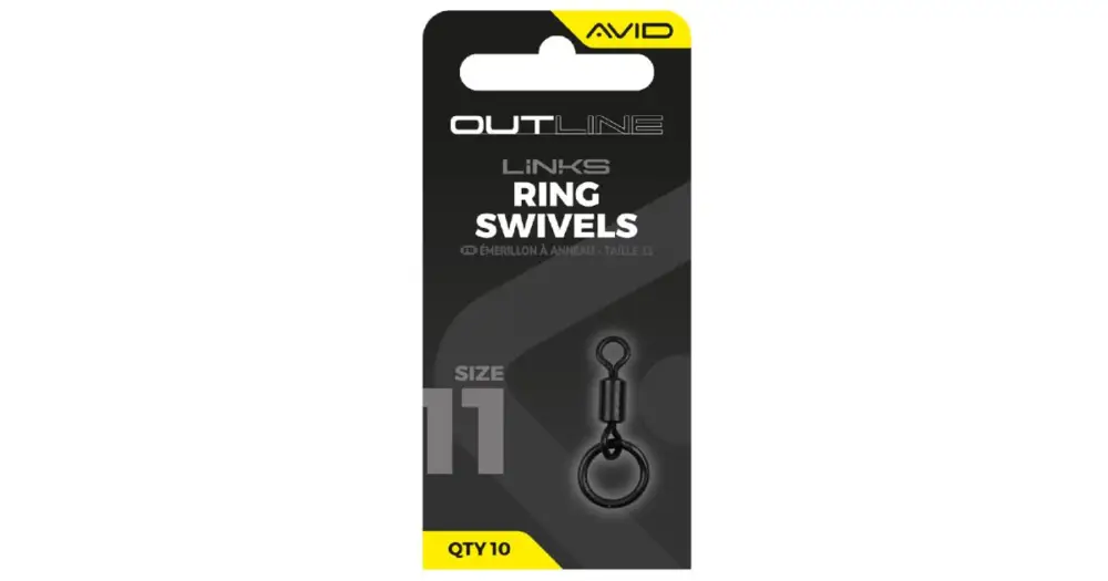 Aktuální Avid Carp Obratlík s Kroužkem Outline Ring Swivel