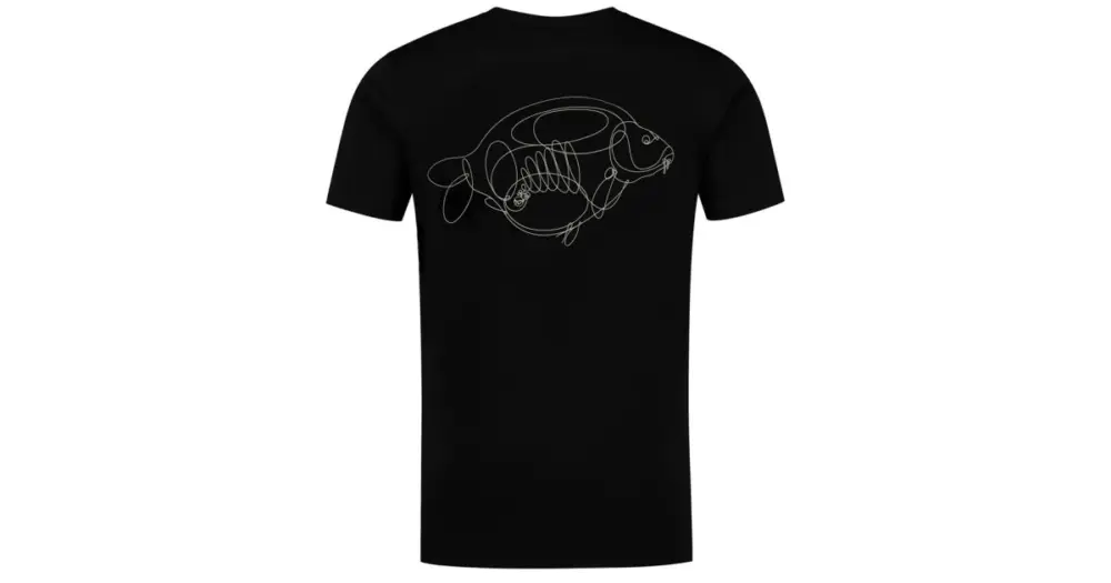 Korda Tričko One Liner Tee Black - M Výprodej