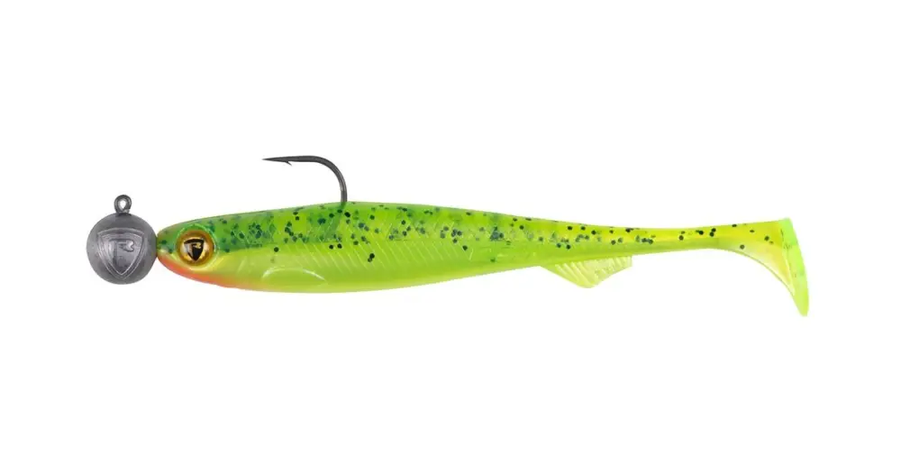 Horká Nabídka Fox Rage Gumová Nástraha Loaded Slick Shad UV Lemon Tiger - 9 cm 7 g