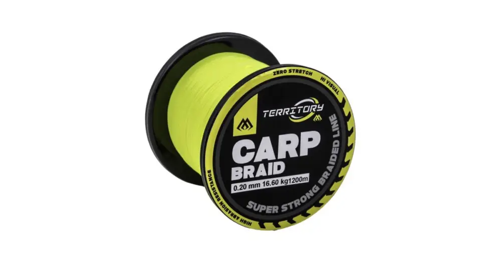 Mikado Splétaná Šňůra Territory Carp Braid 1200 m - 0,18 mm 14,4 kg Nejprodávanější