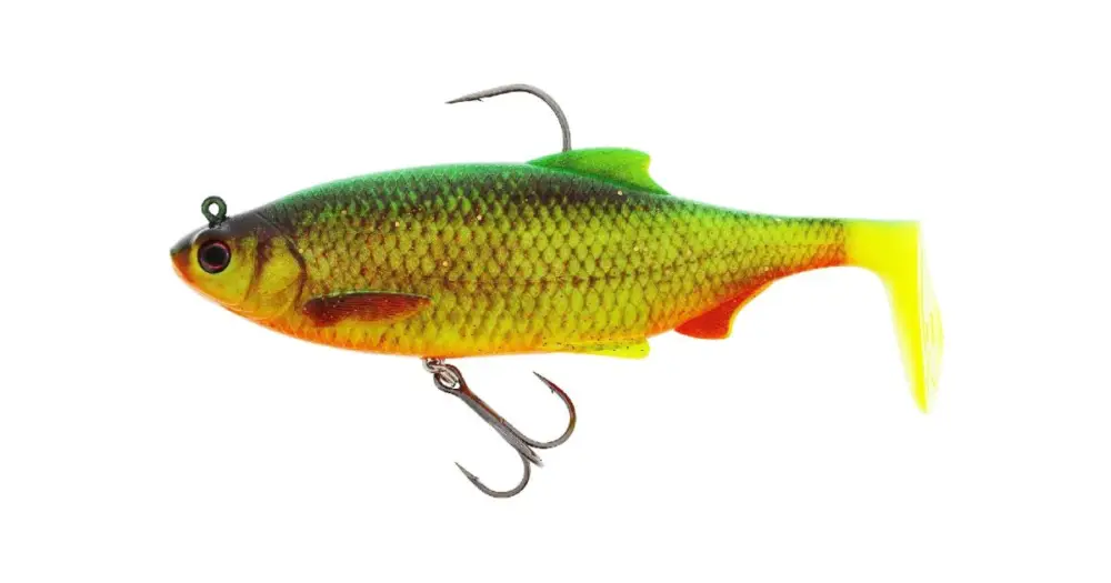 Akční Nabídka Westin Gumová Nástraha Ricky The Roach Shadtail R2F Firetiger Rudd - 18 cm 113 g