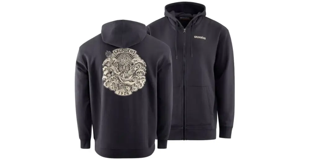 Grundéns Mikina Aegir FZ Hoodie Black Výhodná Nabídka