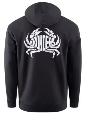 Akce Grundéns Mikina Eat Your Words DWR HD Hoodie Black Crab Graphic - L