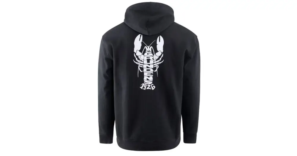 Grundéns Mikina Eat Your Words DWR HD Hoodie Black Lobster Graphic - XXXL Omezená Nabídka