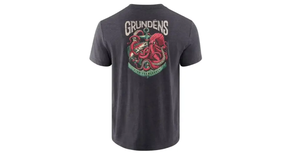 Bezpečná Platba Grundéns Tričko Octo-Trout SS T-Shirt Heather Charcoal - XXXL
