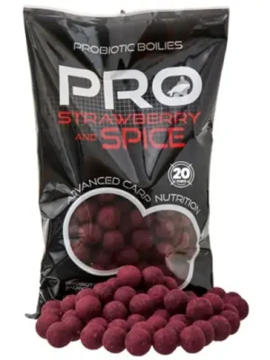 Akce Starbaits Boilie Pro Strawberry Spice - 800 g 14 mm