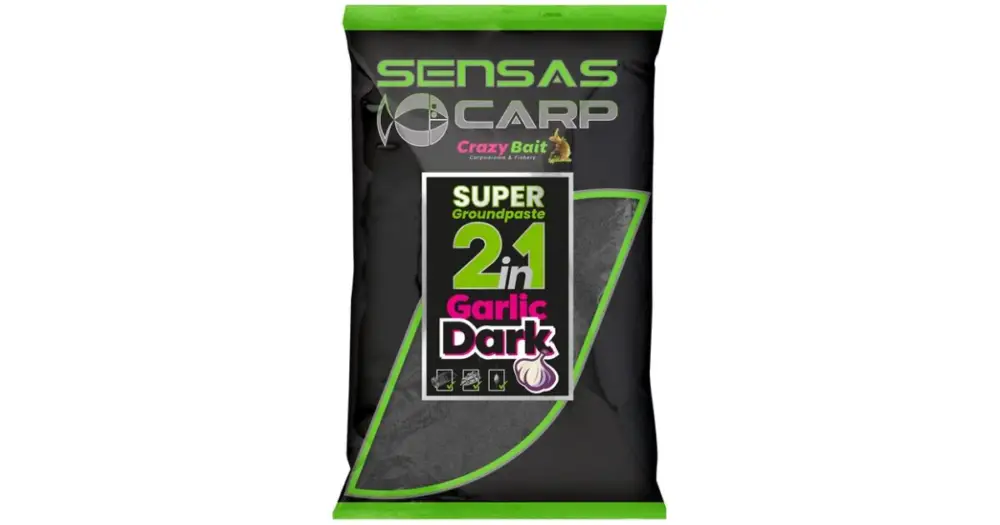 Sensas Směs Na Pastu Super Groundpaste 2in1 1 kg - Garlic Dark Nejprodávanější