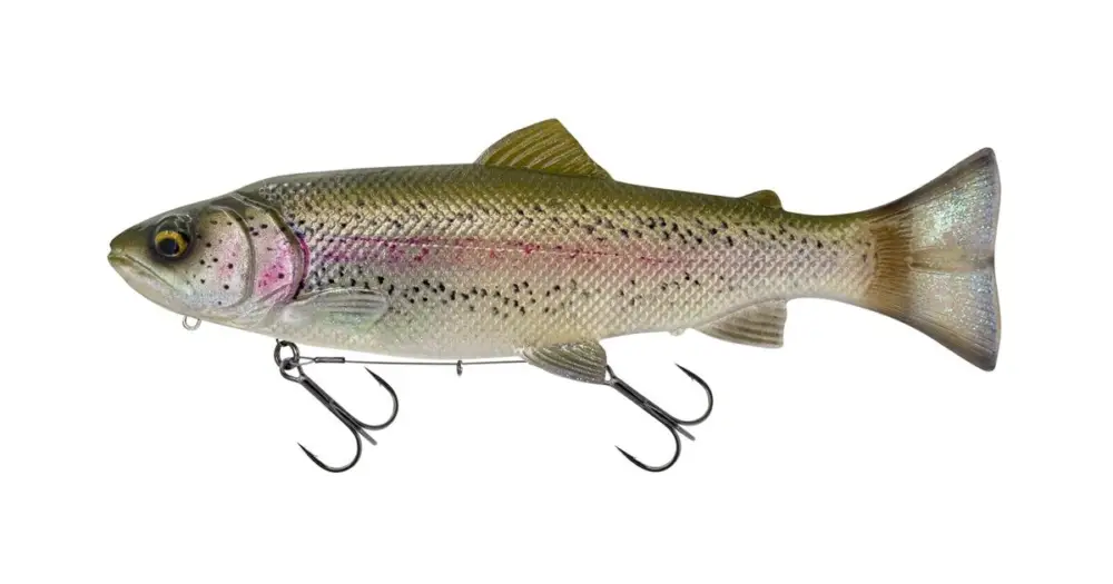 Savage Gear Gumová Nástraha 3D Line Thru Pulsetail Trout Slow Sinking Clear Rainbow Trout - 25 cm 185 g Akční Nabídka