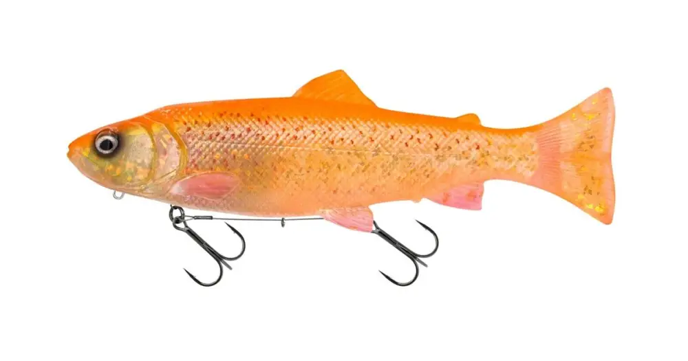 Savage Gear Gumová Nástraha 3D Line Thru Pulsetail Trout Slow Sinking Clear Golden Albino - 25 cm 185 g Sleva