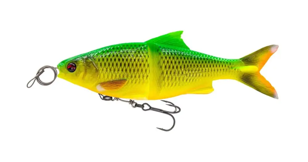 Super Cena Savage Gear Gumová Nástraha 3D Line Thru Glide Roach Slow Sinking Fire Roach - 17 cm 78 g