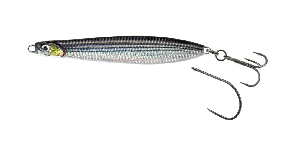 Sleva Savage Gear Seeker ISP Silver Black Mullet - 10 cm 28 g