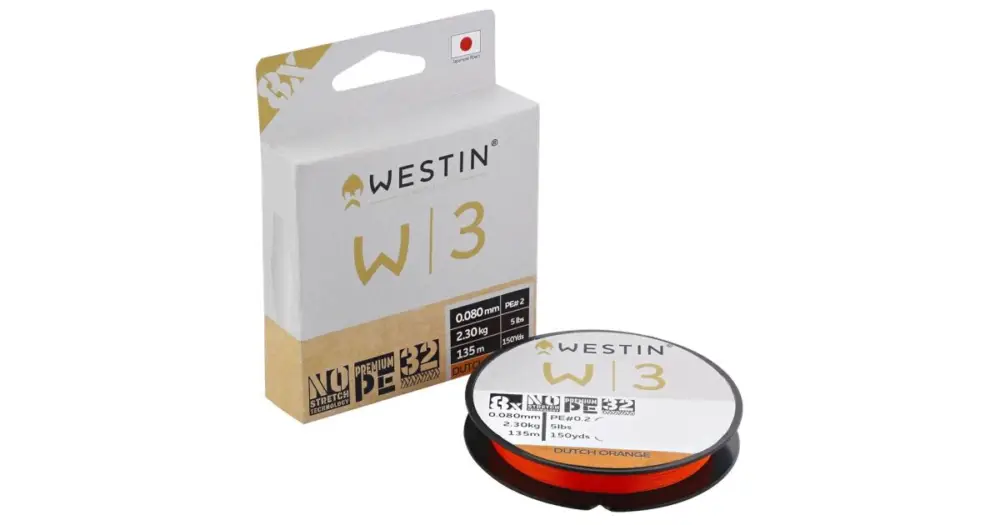 Značkový Westin Splétaná Šňůra W3 8-Braid Dutch Orange 135 m - 0,285 mm 19,4 kg