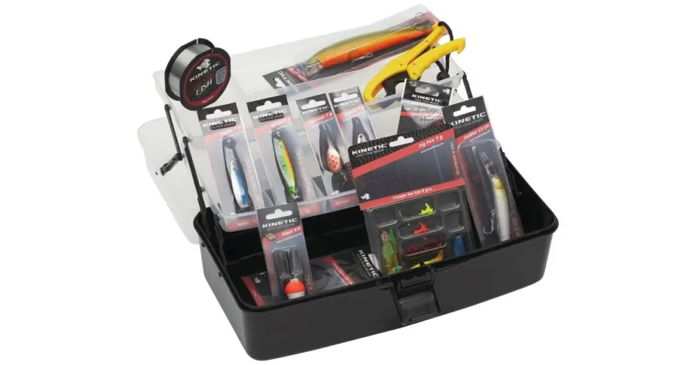 Rychlé Dodání Kinetic Set Nástrah a Příslušenství Tackle Box Big Kit Freshwater