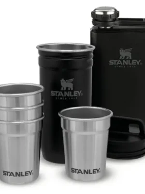 Akce Stanley Dárkový Set Adventure Series Placatka/Butylka 250 ml + Panáky 4ks Černá