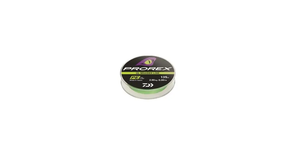 Daiwa Splétaná Šňůra Prorex UL Finesse Braid Chartreuse 135 m - 0,05 mm 2,1 kg Víkendová Akce