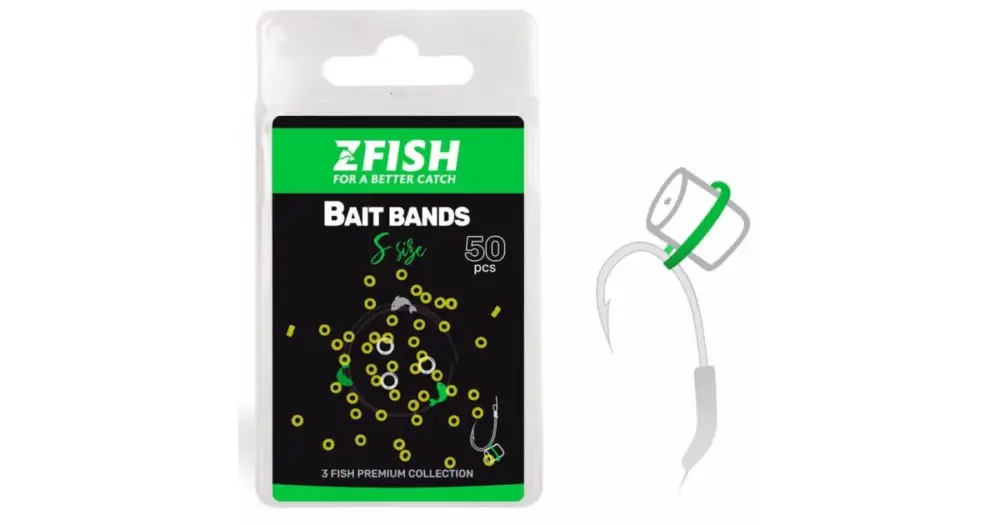 Omezená Nabídka Zfish Nástrahový Kroužek Micro Bait Bands 50 ks - L