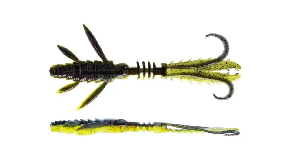 Westin Gumová Nástraha CreCraw Ripplr Creaturebait Black Chartreuse 9,5 cm 4 g 4 ks Cenový Hit
