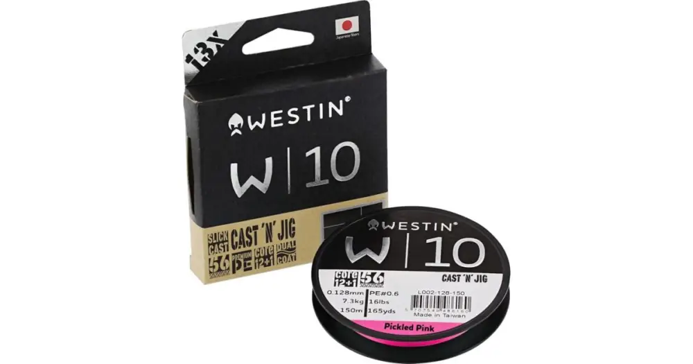 Westin Splétaná Šňůra W10 Cast 'N' Jig 13 Braid Pickled Pink 110 m - 0,148 mm 7,4 kg Vysoce Kvalitní