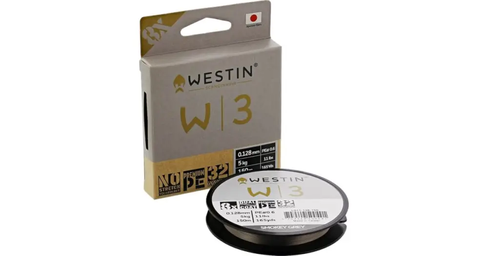 Jen Po Omezenou Doba Westin Splétaná Šňůra W3 8 Braid Smokey Grey 150 m - 0,128 mm 5 kg