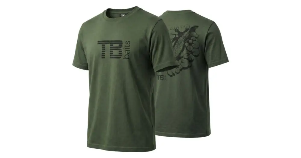 TB Baits Tričko Hidden Carp Green Hit Sezóny