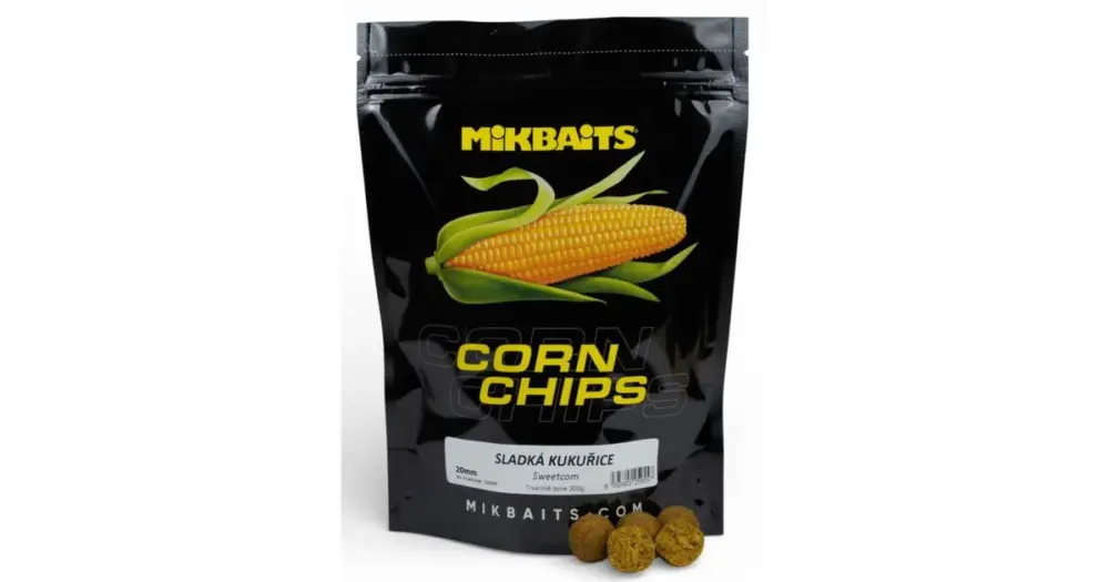 Originální Mikbaits Boilie Corn Chips Sladká Kukuřice - 300 g 20 mm