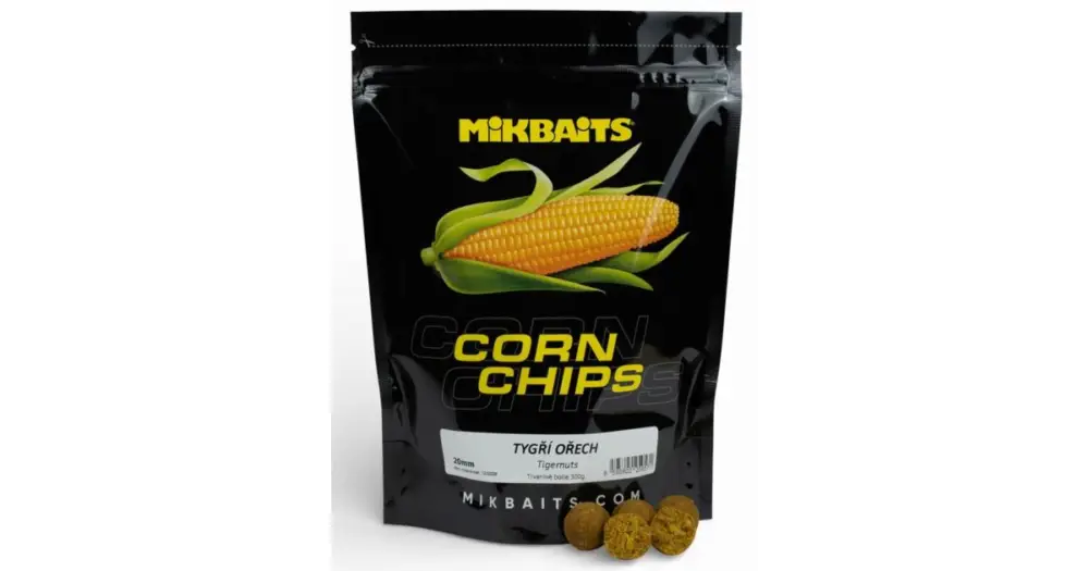 Mikabits Boilie Corn Chips Tygří Ořech - 2,5 kg 24 mm Vrácení Zdarma
