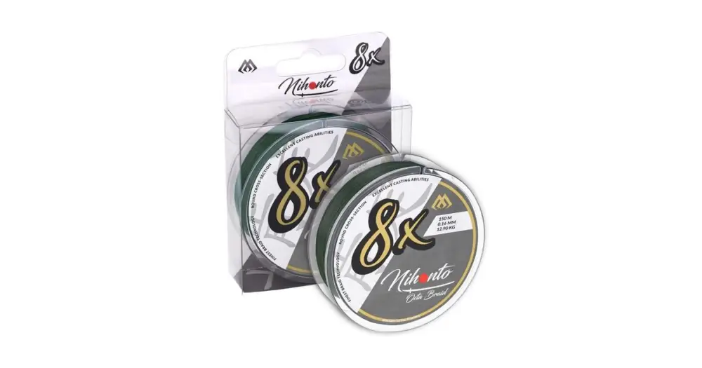 Mikado Splétaná Šňůra Nihonto Octa Braid Zelená 150 m - 0,06 mm 4,15 kg Autentický