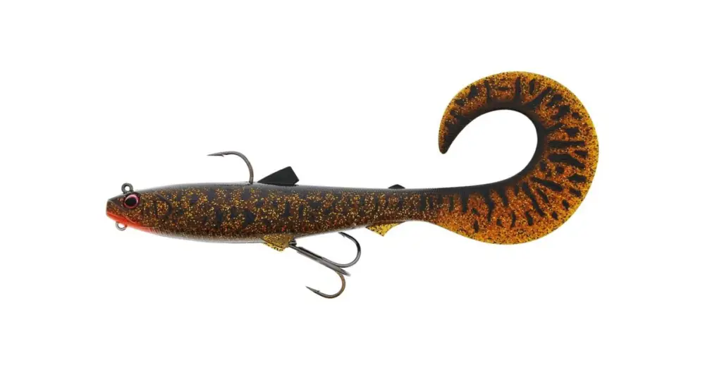 Zlevněný Westin Gumová Nástraha Bullteez Curltail R2F Sinking Motoroil Burbot 16 cm 35 g