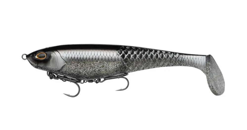 Berkley Gumová Nástraha PowerBait Cullshad Shallow Sinking Black Ghost - 20 cm 79 g Autentický