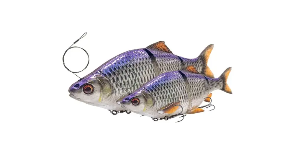 Značkový Savage Gear Gumová Nástraha 3D Line Thru Roach Slow Sinking Clear Rudd - 18 cm 80 g
