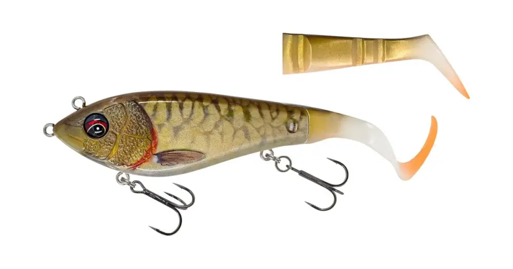 Cenový Hit Savage Gear Nástraha Deviator Tail Slow Sinking Copper Carp - 16,5 cm 48 g
