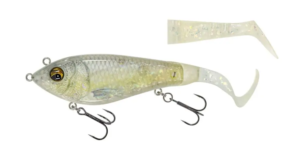 Autentický Savage Gear Nástraha Deviator Tail Slow Sinking Ghost Bone - 16,5 cm 48 g