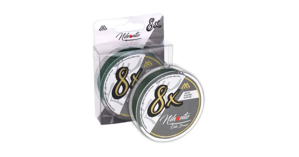 Super Cena Mikado Pletená Šňůra Nihonto Octa Braid Zelená 300 m - 0,45 mm 44,5 kg