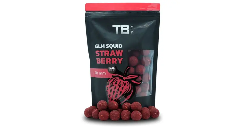 TB Baits Hard Boilie GLM Squid Strawberry - 250 g 20 mm Top Prodej
