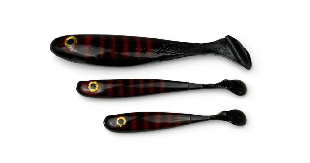 Yaccuza Gumová Nástraha Hand Made Killer Airbrush Black Stripes - 15 cm 22 g 1 ks Akční Cena