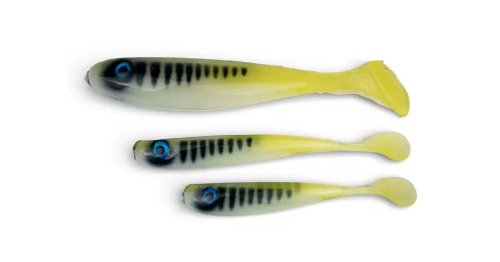 Yaccuza Gumová Nástraha Hand Made Killer Airbrush Yellow White Tiger - 15 cm 38 g 1 ks Rychlé Dodání