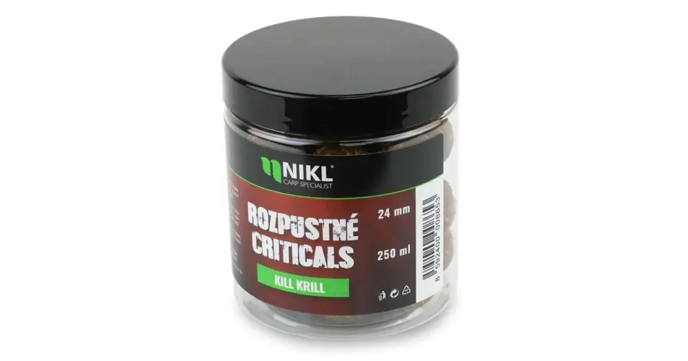 Nejlepší Volba Nikl Rozpustné Criticals Boilie Kill Krill 250 ml - 18 mm