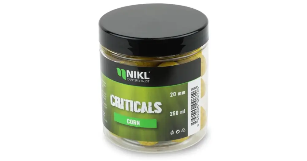 Vysoce Kvalitní Nikl Criticals Boilie Corn 250 ml