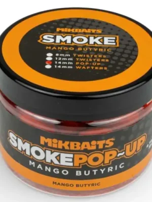 Akce Mikbaits Plovoucí Boilie Smoke Pop-Up 14 mm 150 ml - Sweet Popcorn