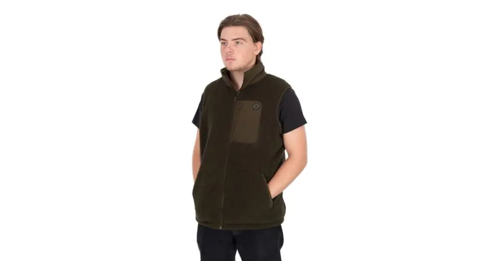 Výprodej Fox Vesta Olive Sherpa Hybrid Gilet - XXXXL
