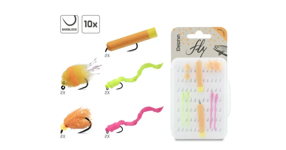 Delphin Sada Umělých Mušek FLY Trout 10 ks Nová Kolekce