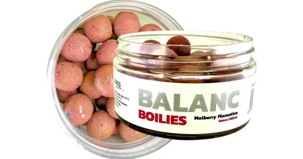 LK Baits Balanc Boilies Mulberry Florentine - 14 mm 100 ml Expresní Doručení