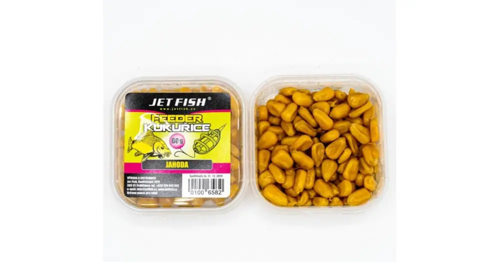 Sezónní Sleva Jet Fish Kukuřice Feeder 60 g - Jahoda