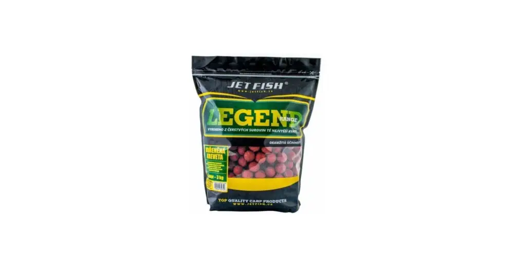 Jet Fish Boilie Legend Range Kořeněná Kreveta - 3 kg 24 mm Akční Nabídka