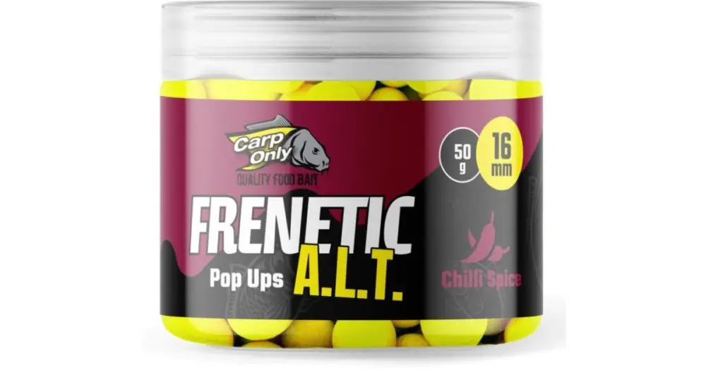 Carp Only Plovoucí Boilies Frenetic A.L.T. Hi-Visual Pop Ups 16 mm 50 g - Chilli Spice Výhodná Nabídka